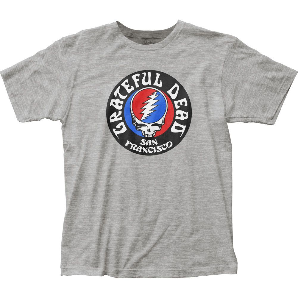 Grateful Dead Opaque Skull Mens T Shirt Sport Grey Retro Pop Classics