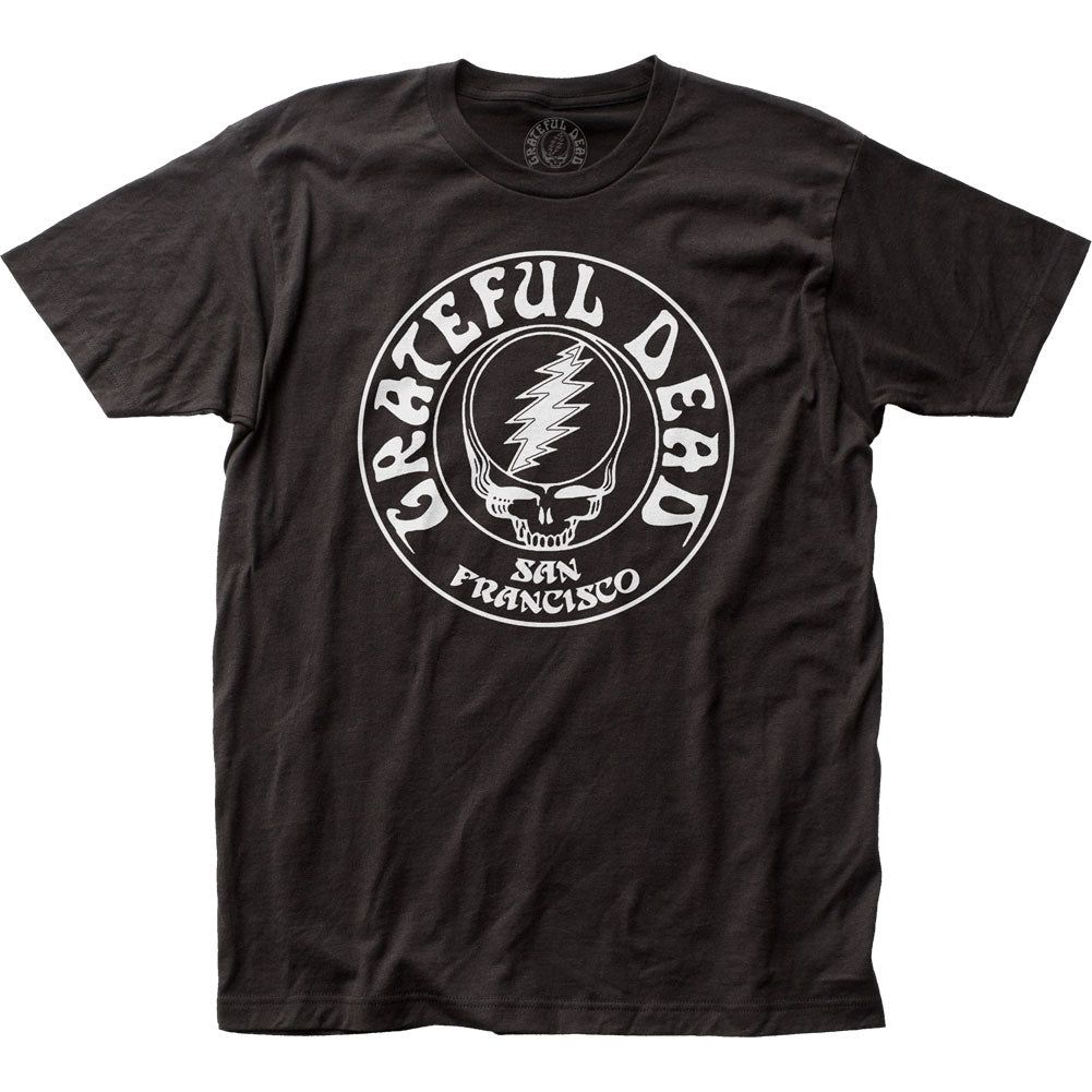 Grateful Dead Opaque Skull Mens T Shirt Black Retro Pop Classics