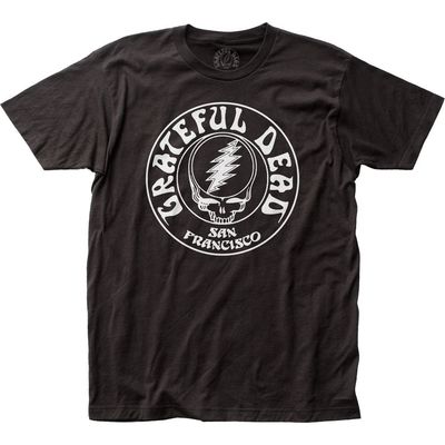 Grateful Dead Opaque Skull Mens T Shirt Black Retro Pop Classics