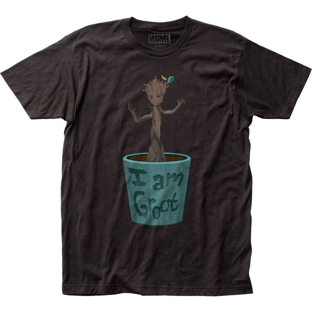 Guardians of the Galaxy Dancing Groot Mens T Shirt Black Retro Pop Classics