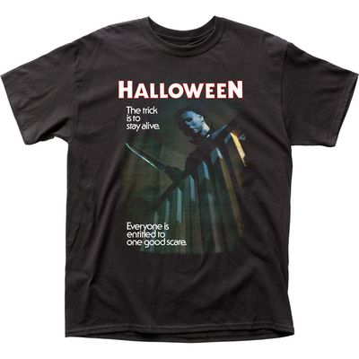 Halloween One Good Scare Mens T Shirt Black Retro Pop Classics