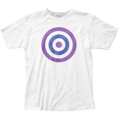 Hawkeye Bullseye White Mens T Shirt White Retro Pop Classics