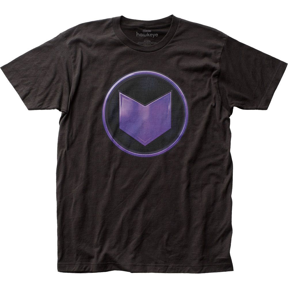 Hawkeye Emblem Mens T Shirt Black Retro Pop Classics