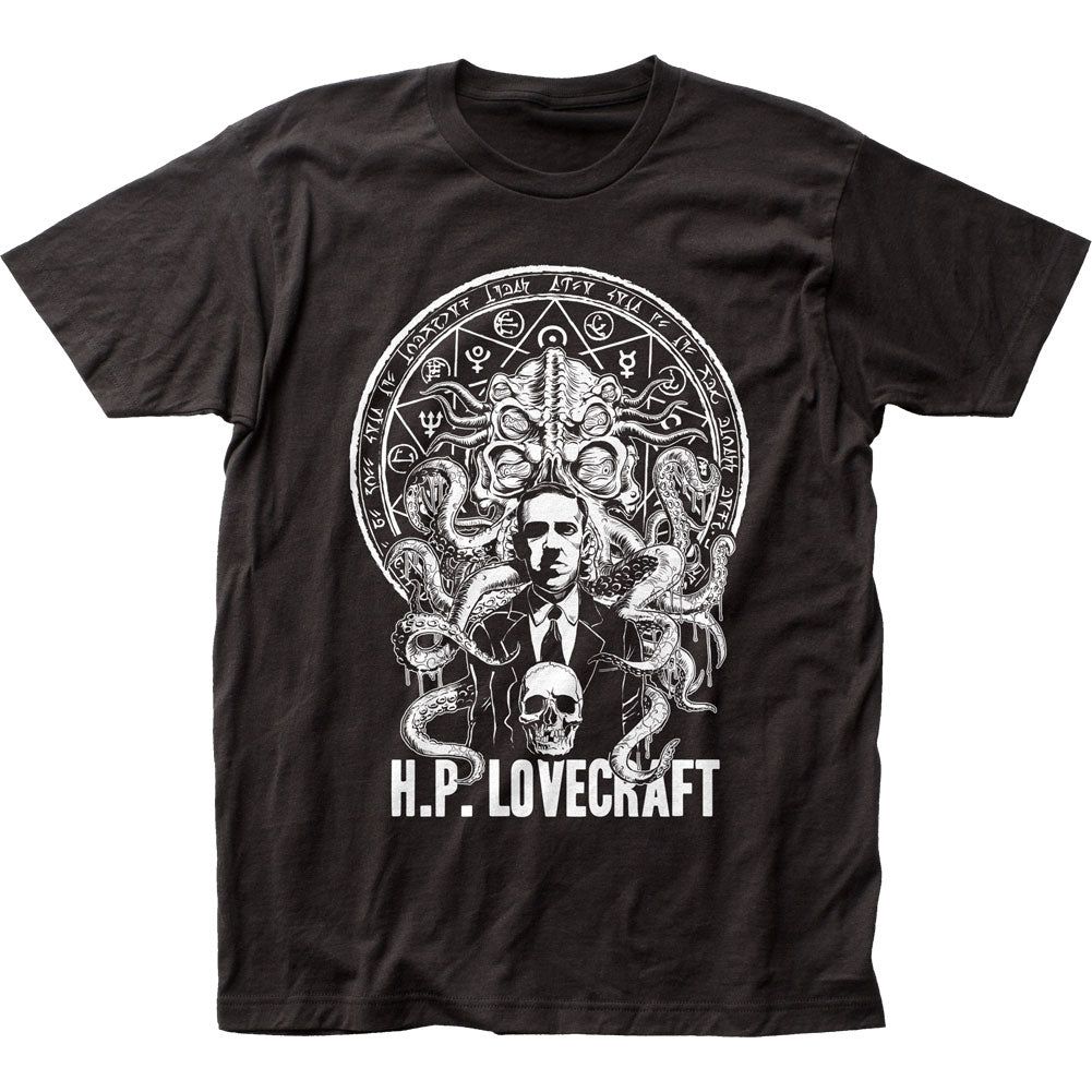 HP Lovecraft Mens T Shirt Black Retro Pop Classics
