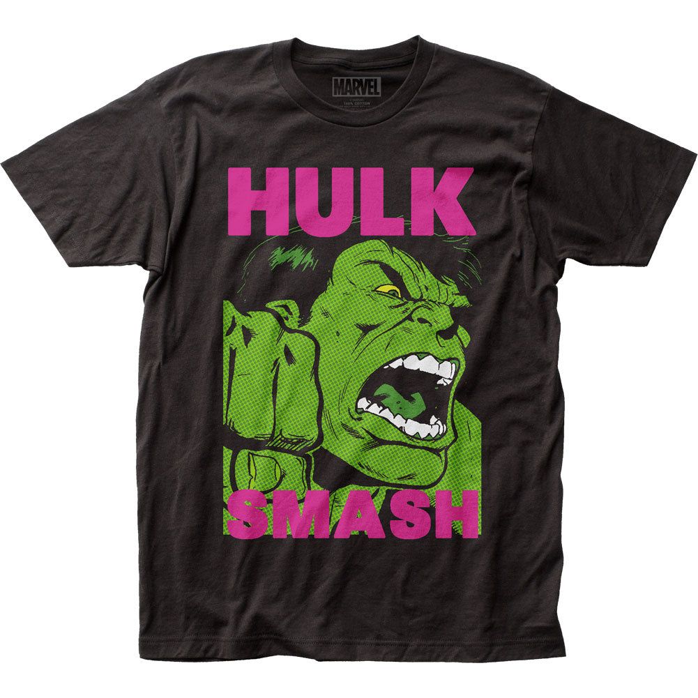 Hulk Halftone Hulk Face Mens T Shirt Black Retro Pop Classics