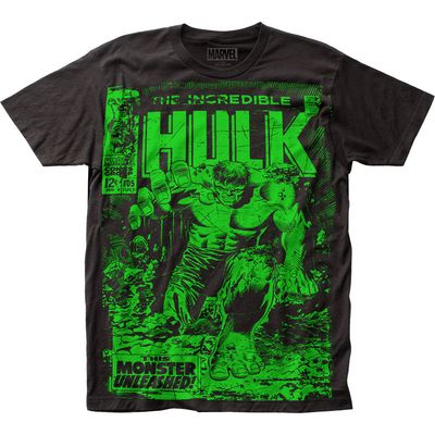 Hulk Monster Unleashed Mens T Shirt Black Retro Pop Classics