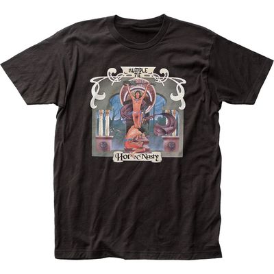 Humble Pie Hot an Nasty Mens T Shirt Black Retro Pop Classics