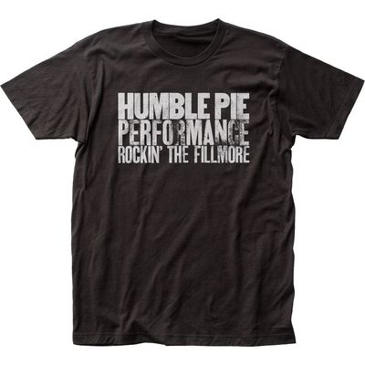 Humble Pie Rockin the Filmore Mens T Shirt Black Retro Pop Classics