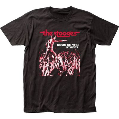 Iggy Pop Down On The Street Mens T Shirt Black Retro Pop Classics