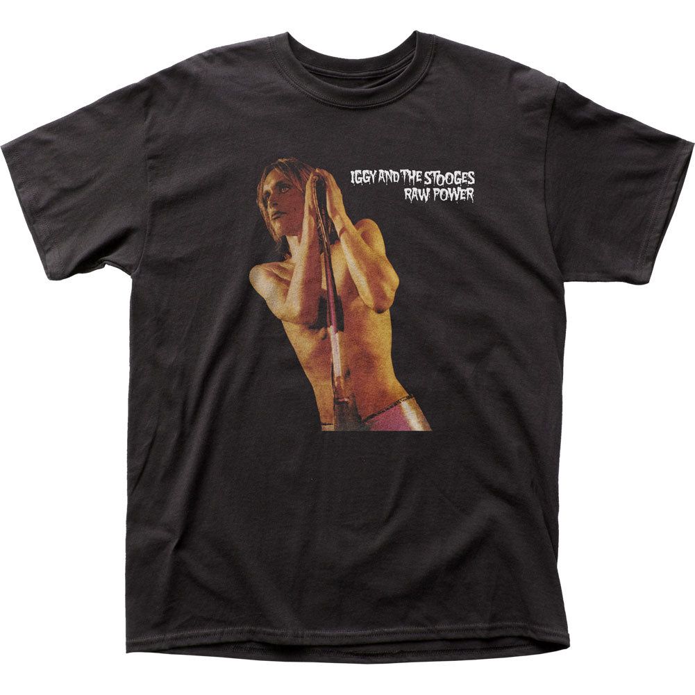Iggy Pop Iggy Raw Power Mens T Shirt Black Retro Pop Classics