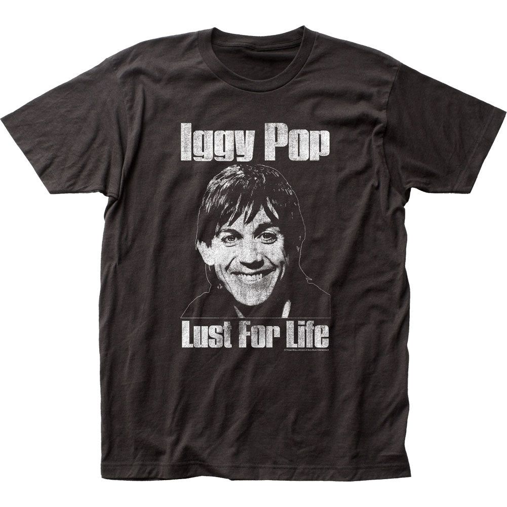Iggy Pop Lust for Life Mens T Shirt Black Retro Pop Classics