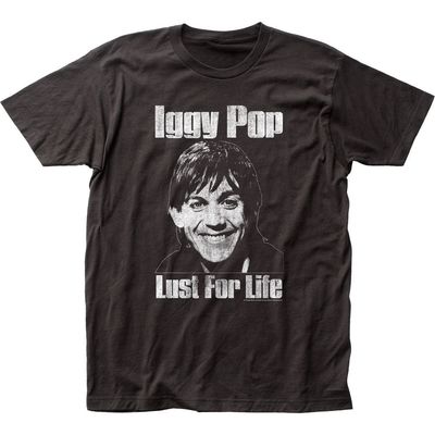 Iggy Pop Lust for Life Mens T Shirt Black Retro Pop Classics