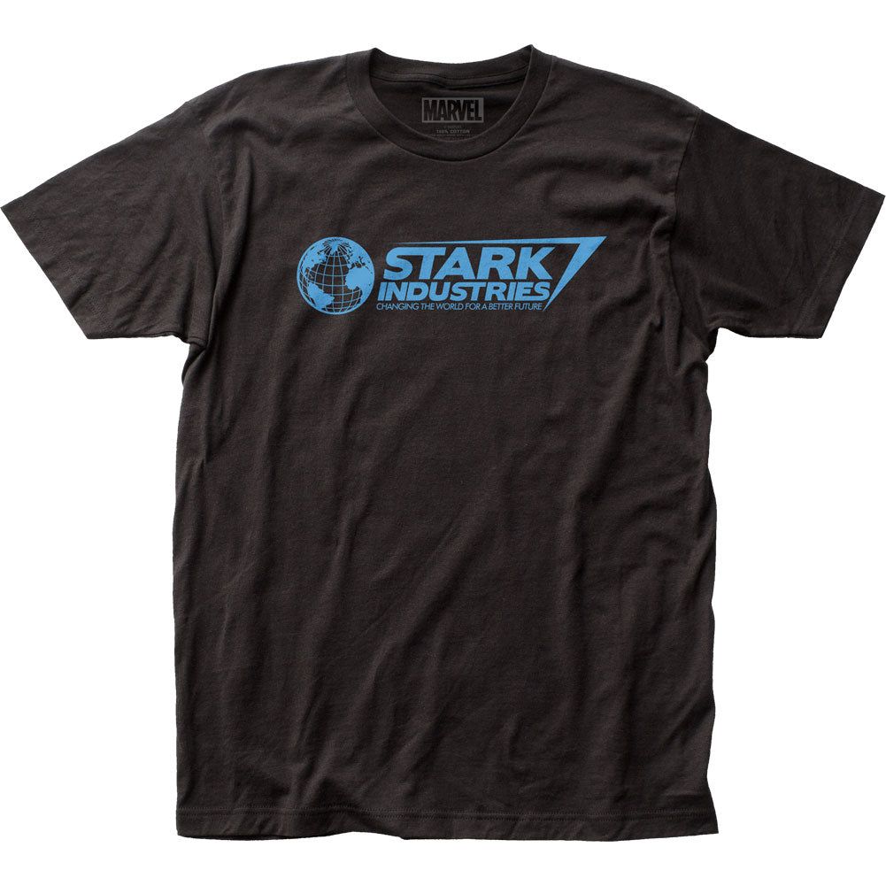 Iron Man Stark Industries Mens T Shirt Black Retro Pop Classics
