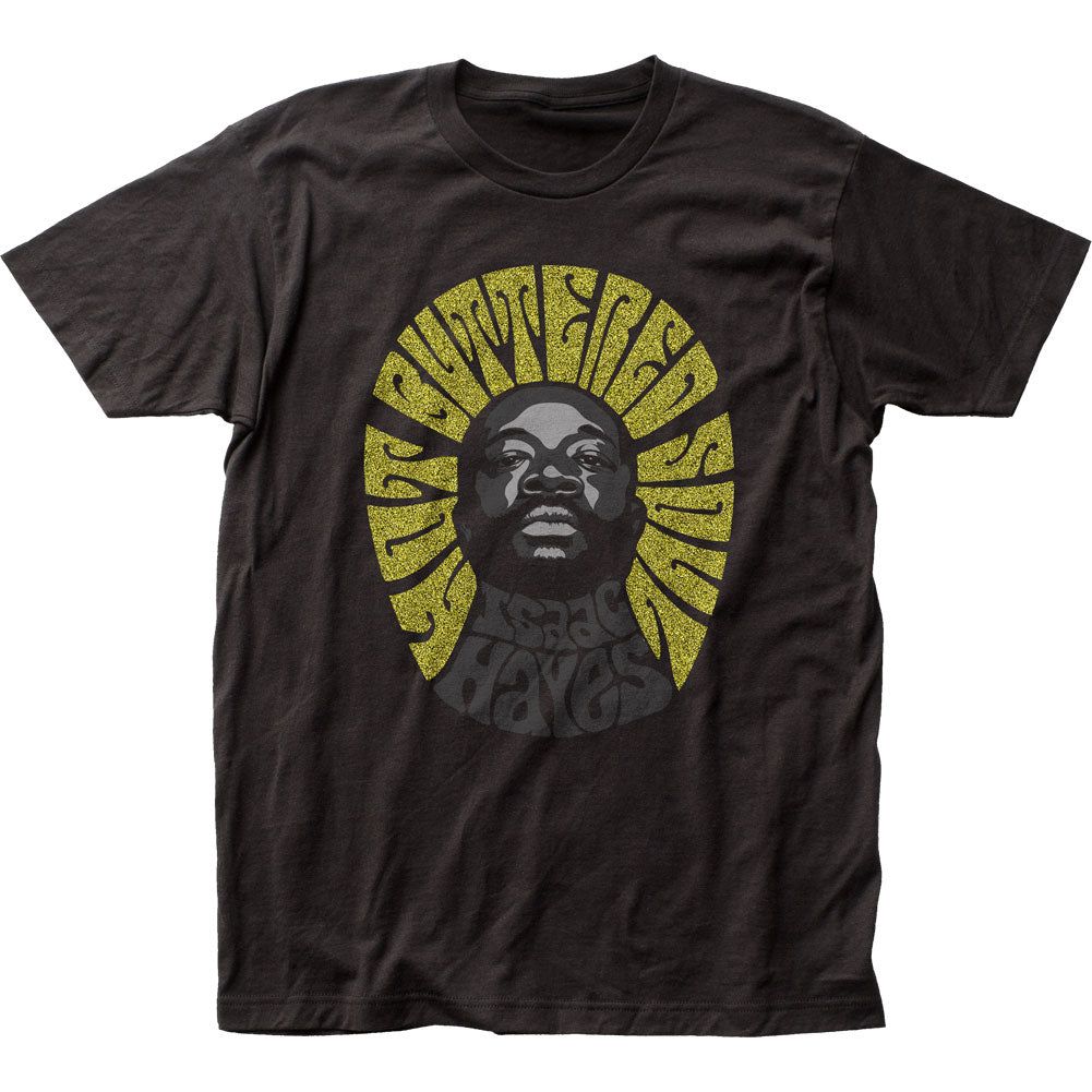 Isaac Hayes Hot Buttered Soul Mens T Shirt Black Retro Pop Classics