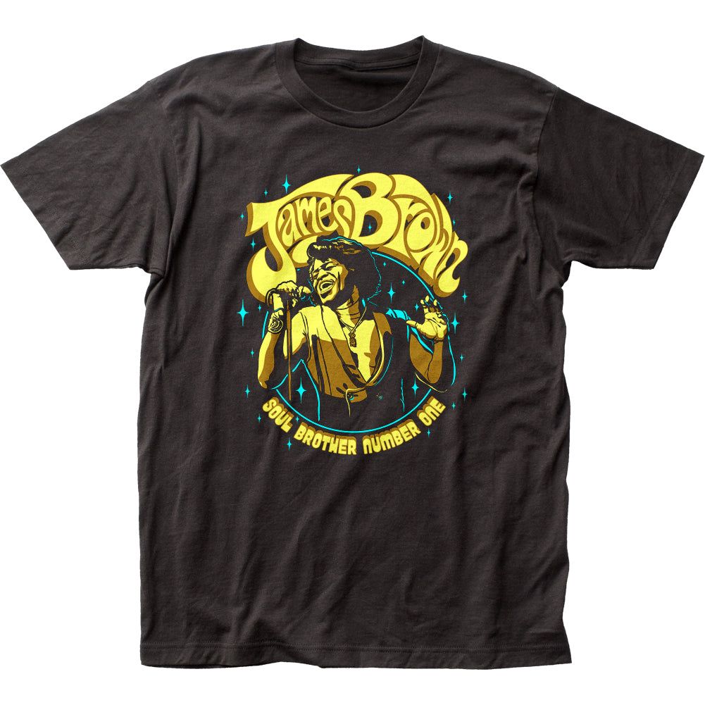 James Brown Soul Brother Mens T Shirt Black Retro Pop Classics