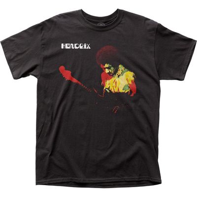Jimi Hendrix Band of Gypsys Mens T Shirt Black Retro Pop Classics