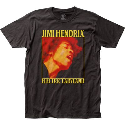 Jimi Hendrix Electric Ladyland Mens T Shirt Black Retro Pop Classics