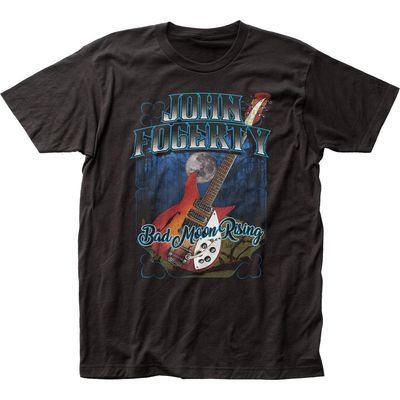 John Fogerty Bad Moon Rising Mens T Shirt Black Retro Pop Classics