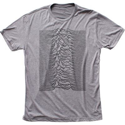 Joy Division Unknown Pleasures Mens T Shirt Grey Retro Pop Classics