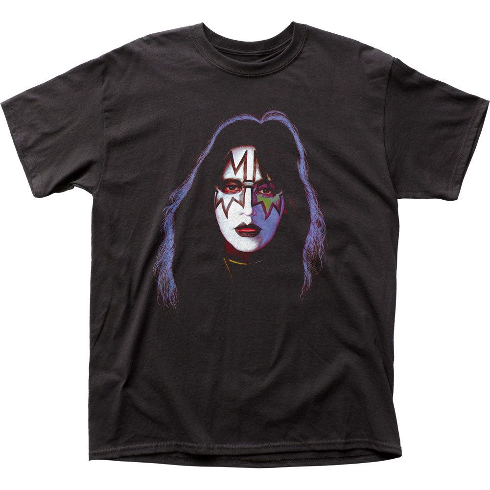 KISS Ace Frehley Mens T Shirt Black Retro Pop Classics