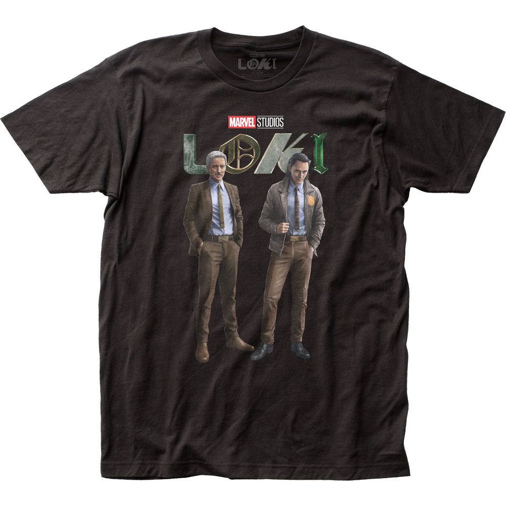 Loki Duo Mens T Shirt Black Retro Pop Classics