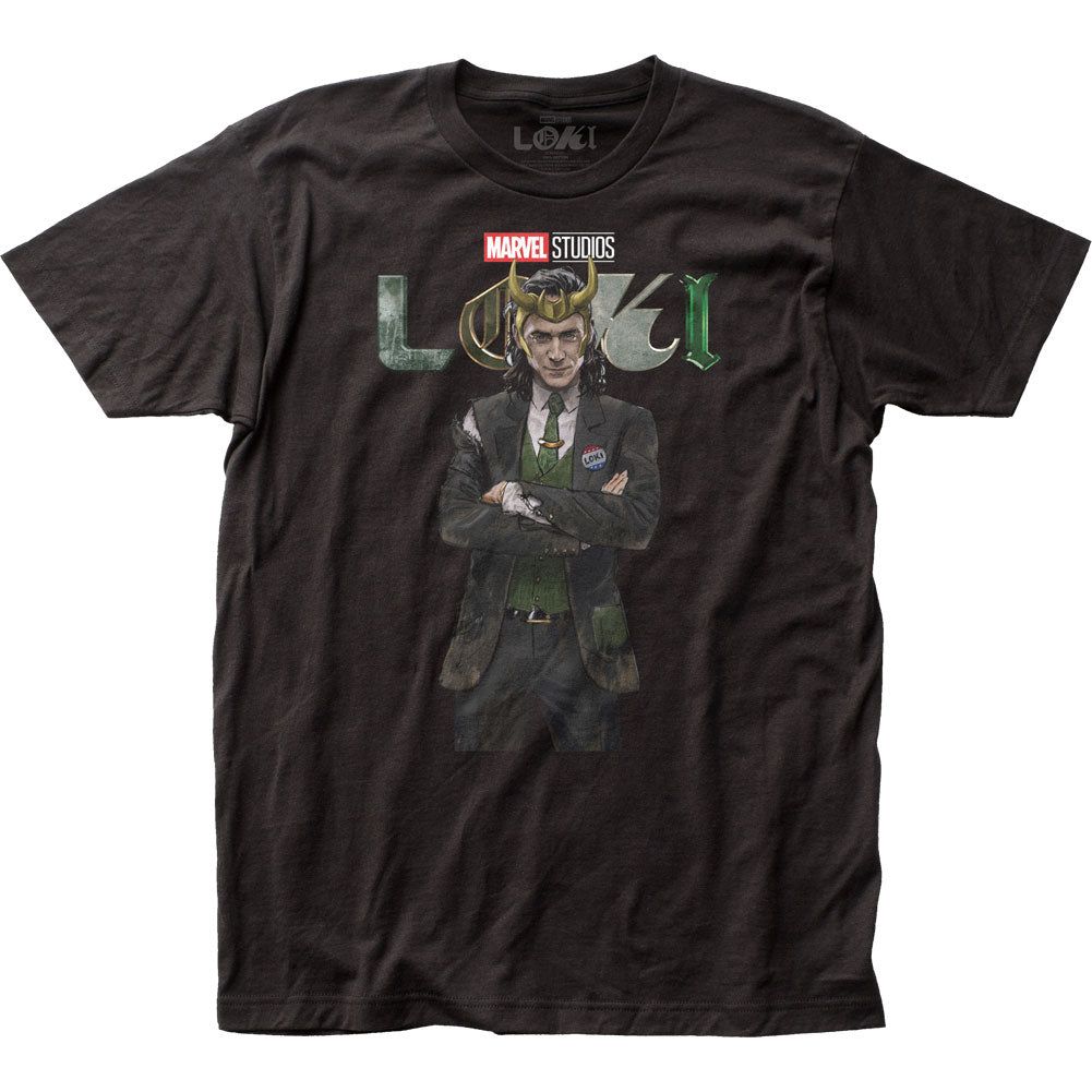 Loki Vote For Me Mens T Shirt Black Retro Pop Classics