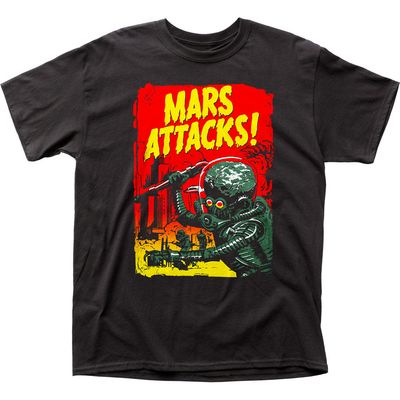 Mars Attacks Gradient Poster Mens T Shirt Black Retro Pop Classics