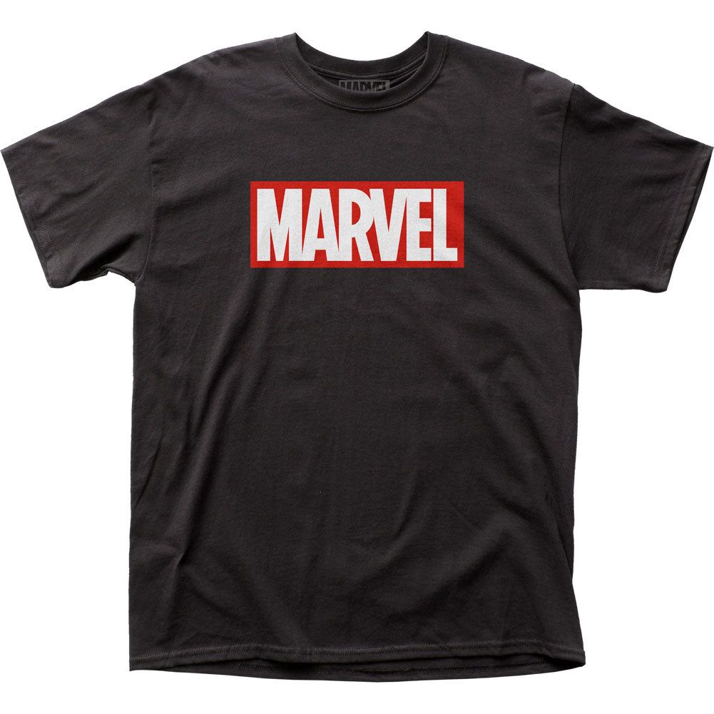Marvel Comics Marvel Logo Mens T Shirt Black Retro Pop Classics