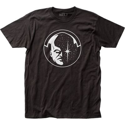 Marvel Studios What If…? Watcher Icon Mens T Shirt Black Retro Pop Classics