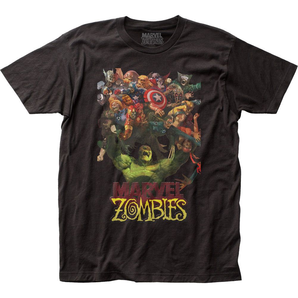 Marvel Zombies Hulk Zombie Strength Mens T Shirt Black Retro Pop Classics