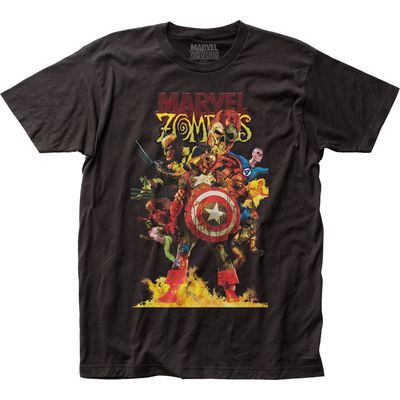 Marvel Zombies Zombie Avengers Mens T Shirt Black Retro Pop Classics