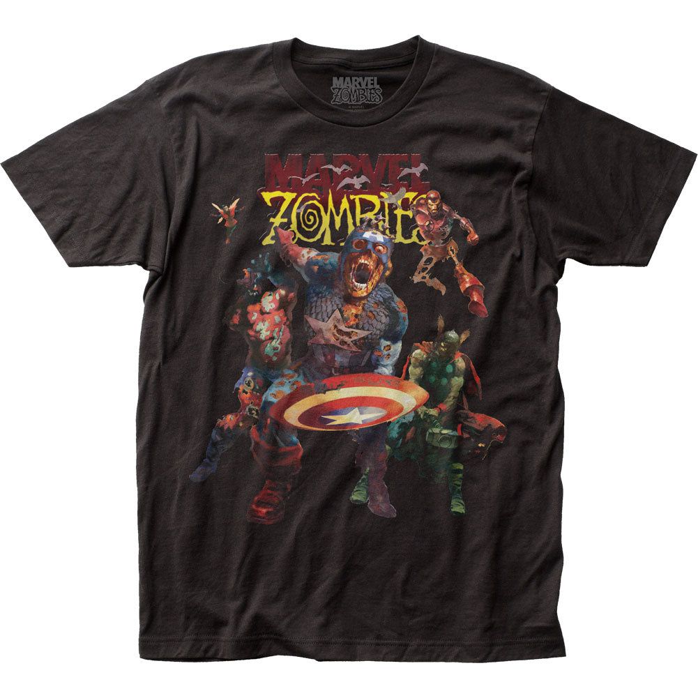 Marvel Zombies Zombie Avengers Mens T Shirt Black Retro Pop Classics