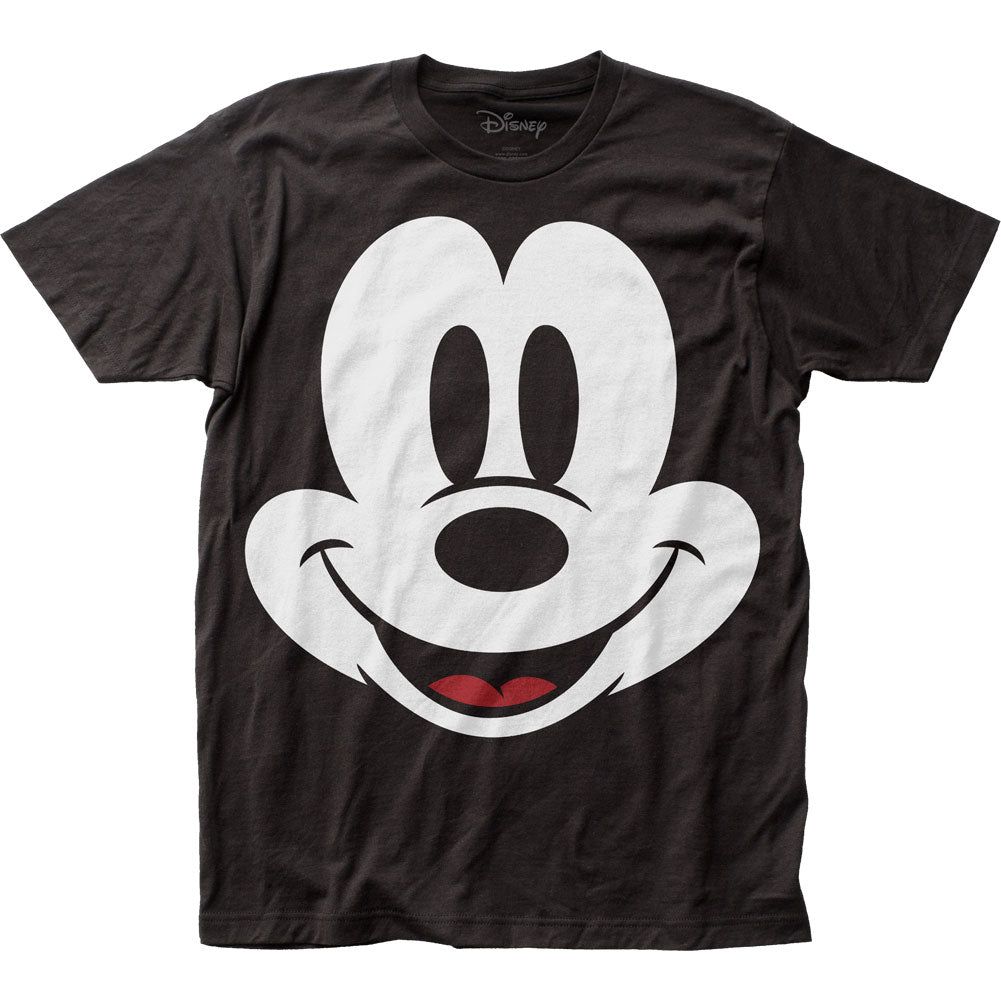 Mickey Mouse Face Mens T Shirt Black Retro Pop Classics
