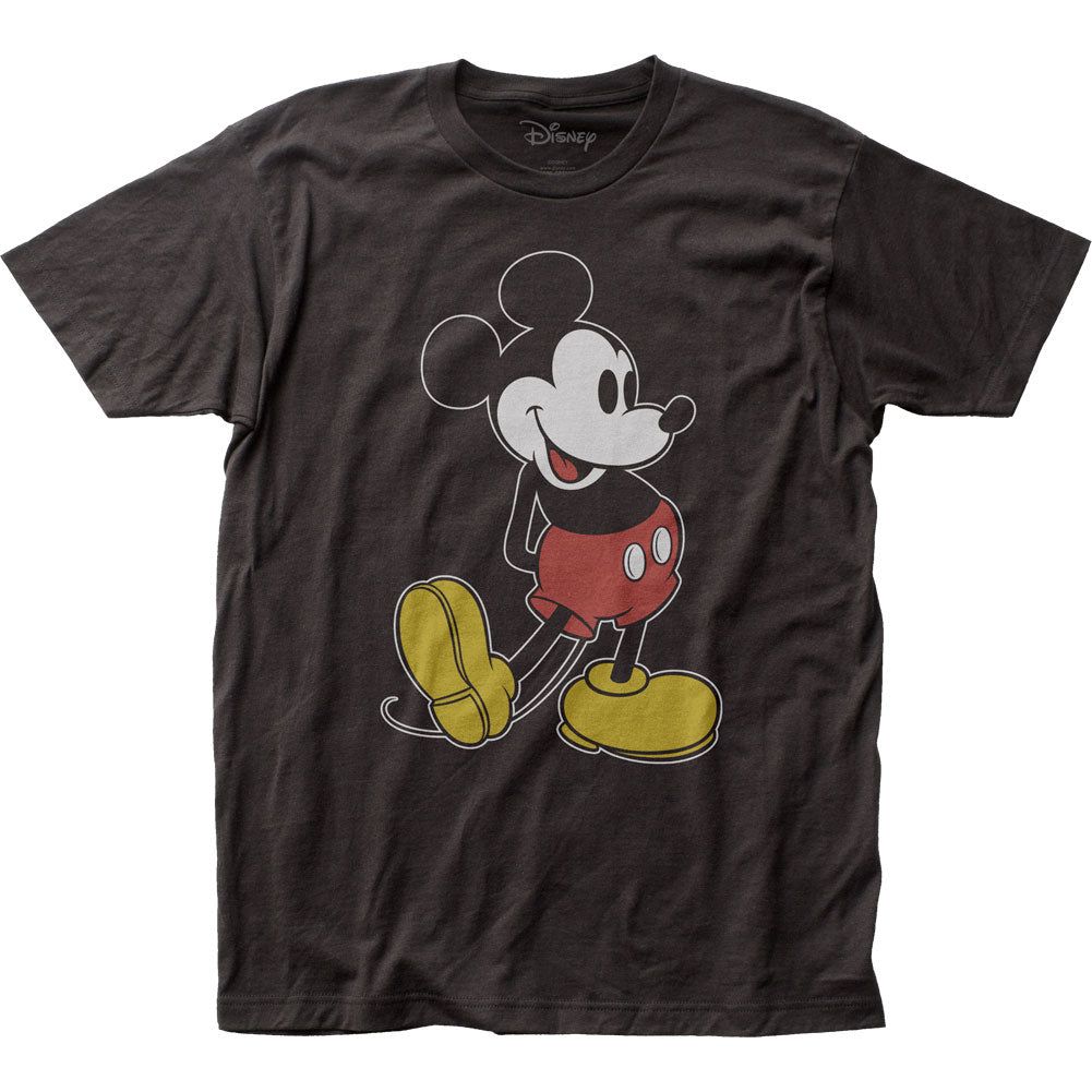 Mickey Mouse Pose Mens T Shirt Black Retro Pop Classics