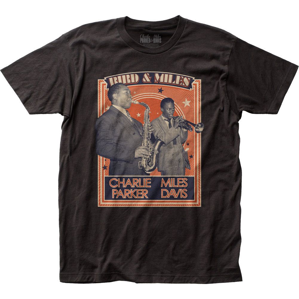 Miles Davis Birds and Miles Poster Mens T Shirt Black Retro Pop Classics