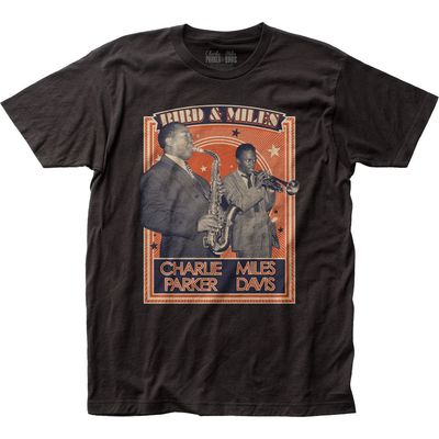 Miles Davis Birds and Miles Poster Mens T Shirt Black Retro Pop Classics