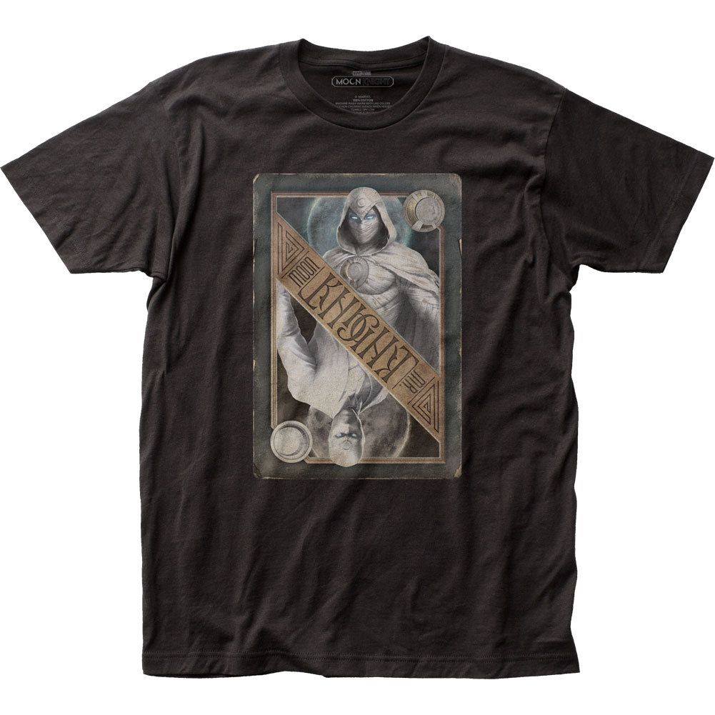 Moon Knight Card Mens T Shirt Black Retro Pop Classics