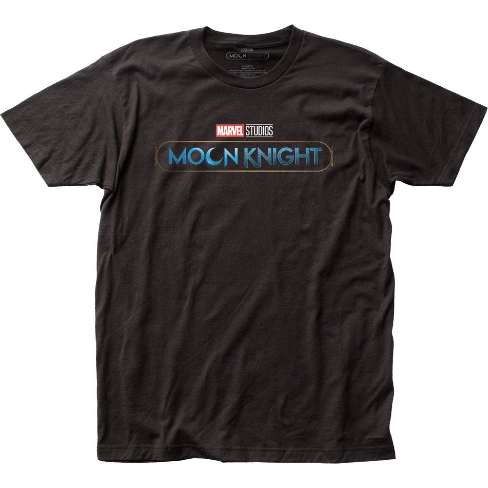 Moon Knight Title Mens T Shirt Black Retro Pop Classics