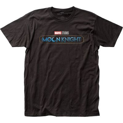 Moon Knight Title Mens T Shirt Black Retro Pop Classics