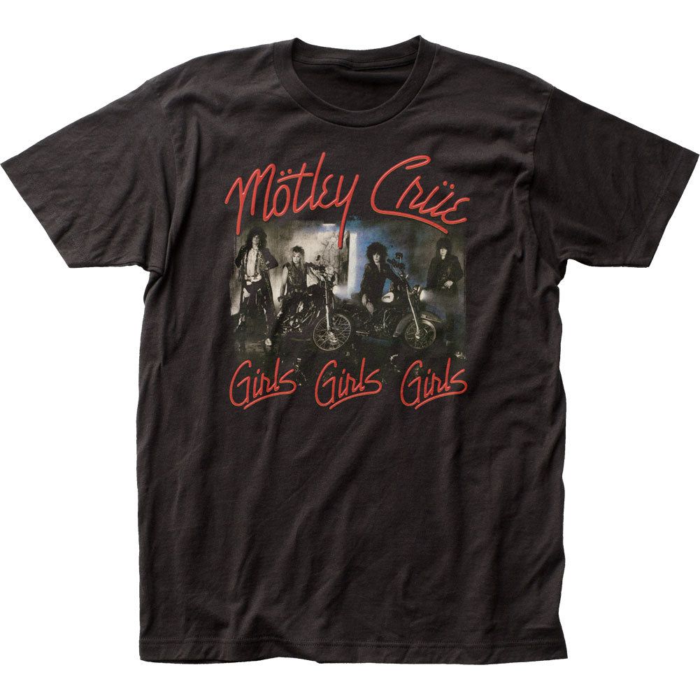 Motley Crue Girls Girls Girls Mens T Shirt Black Retro Pop Classics