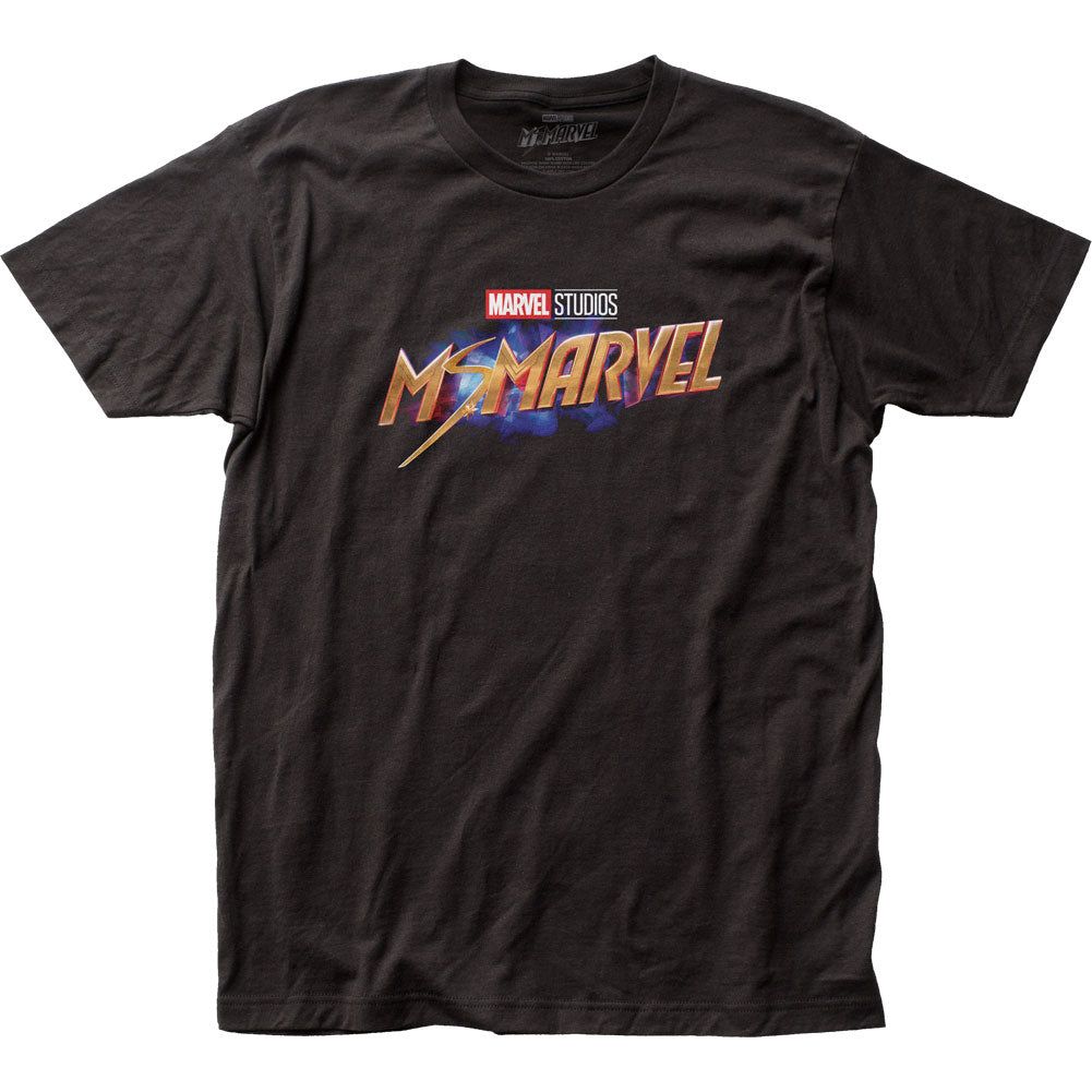Ms. Marvel Ms. Marvel Title Mens T Shirt Black Retro Pop Classics