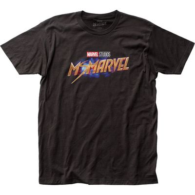 Ms. Marvel Ms. Marvel Title Mens T Shirt Black Retro Pop Classics