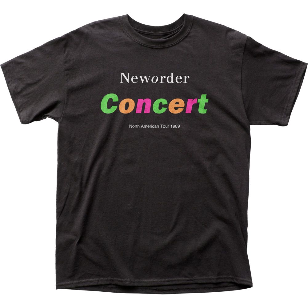 New Order Concert Mens T Shirt Black Retro Pop Classics