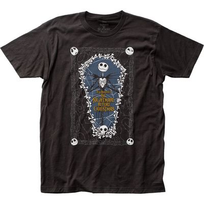 Nightmare Before Christmas Coffin Mens T Shirt Black Retro Pop Classics