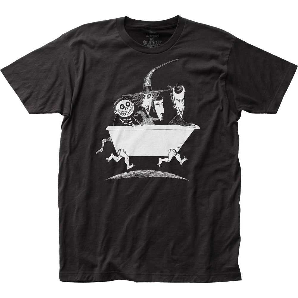 Nightmare Before Christmas Lock Shock &amp; Barrel Mens T Shirt Black Retro Pop Classics