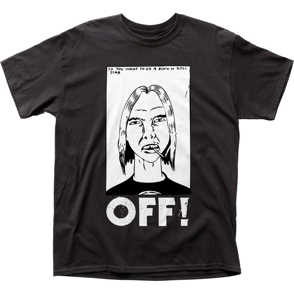 OFF! First Four EPs Mens T Shirt Black Retro Pop Classics