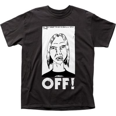 OFF! First Four EPs Mens T Shirt Black Retro Pop Classics