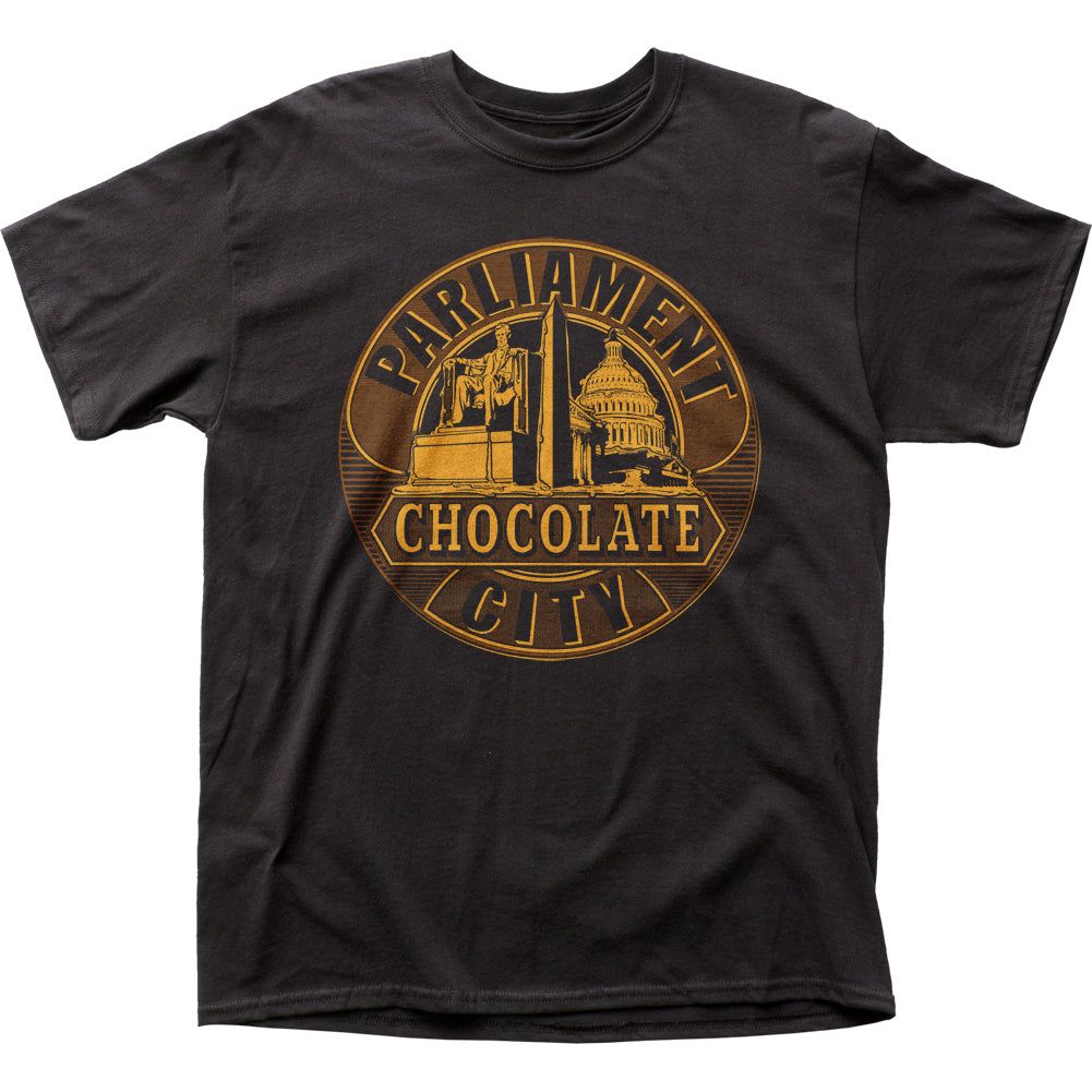 Parliament Chocolate City Mens T Shirt Black Retro Pop Classics