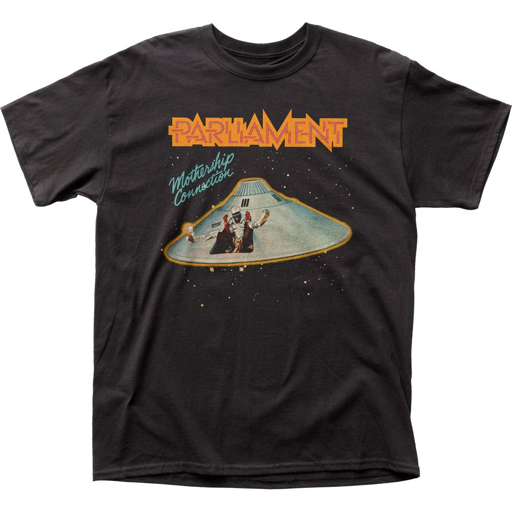 Parliament Mothership Connection Mens T Shirt Black Retro Pop Classics