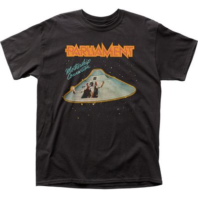 Parliament Mothership Connection Mens T Shirt Black Retro Pop Classics